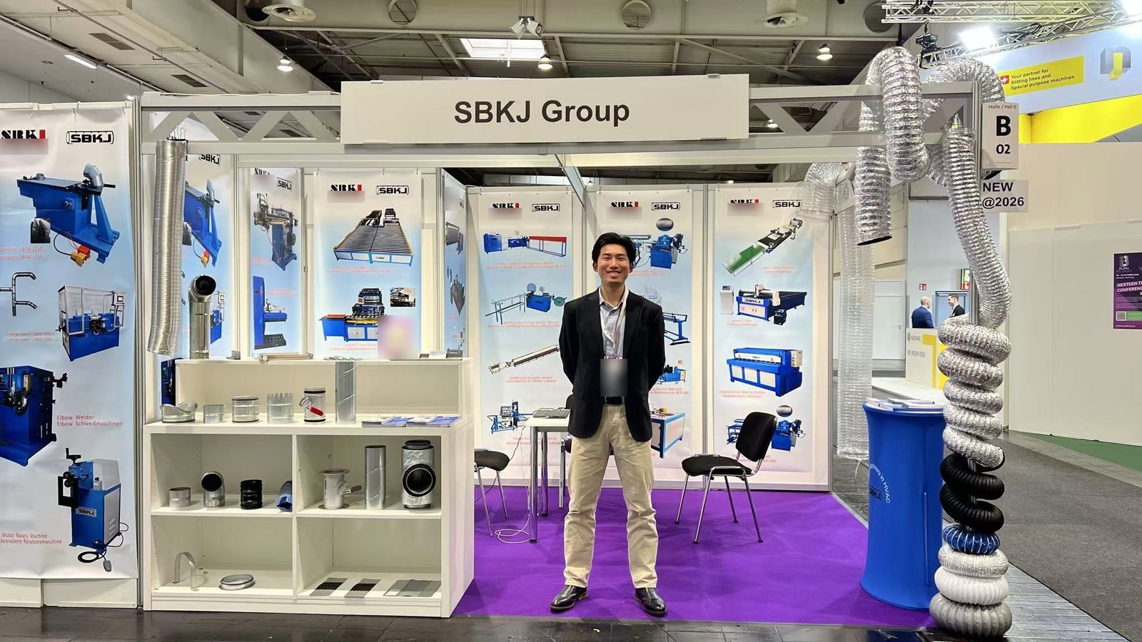 Ryan Tao of Taokron on Stand B02, Hall 015, at EuroBLECH 2026 in Hanover