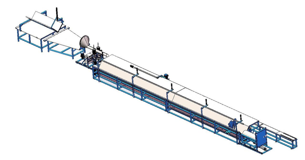 Flexible Duct Insulation Machine